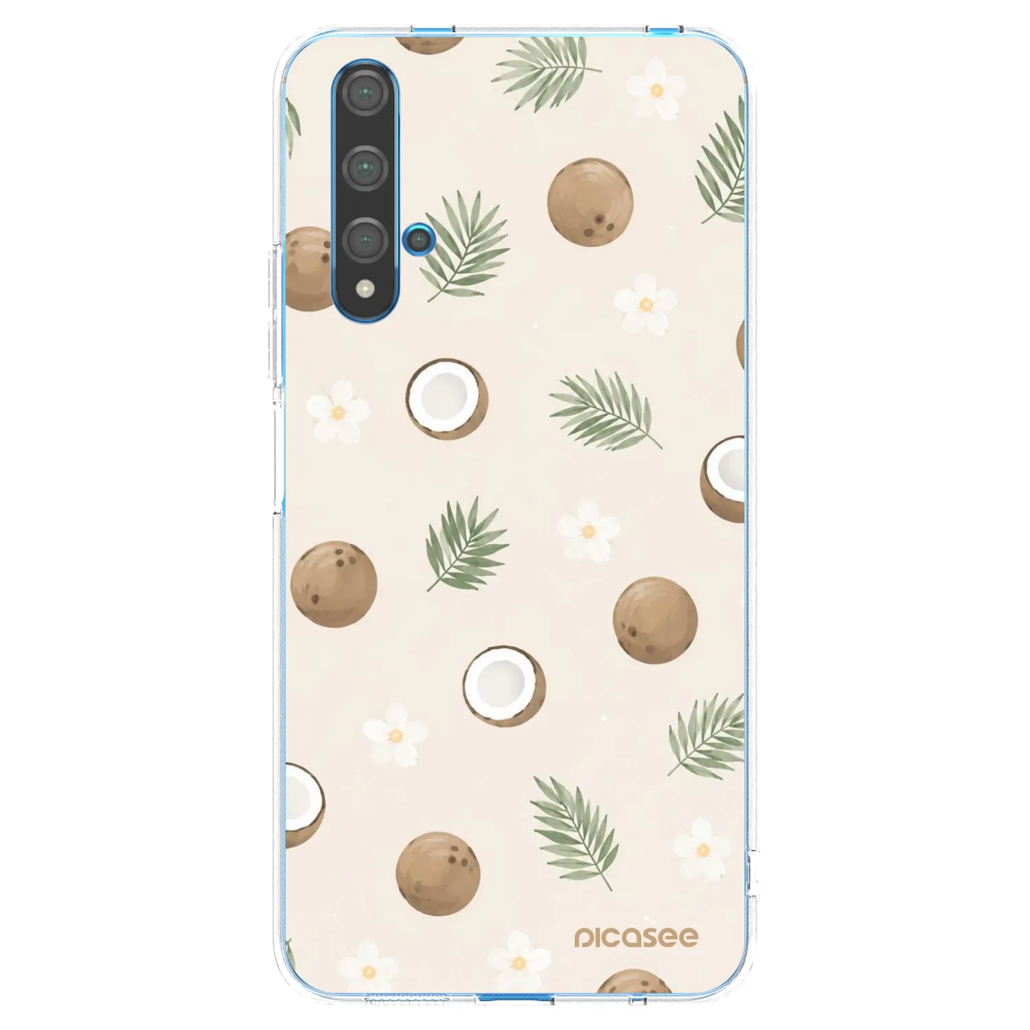 Picasee διαφανής θήκη σιλικόνης Huawei Nova 5T - Coconut Breeze