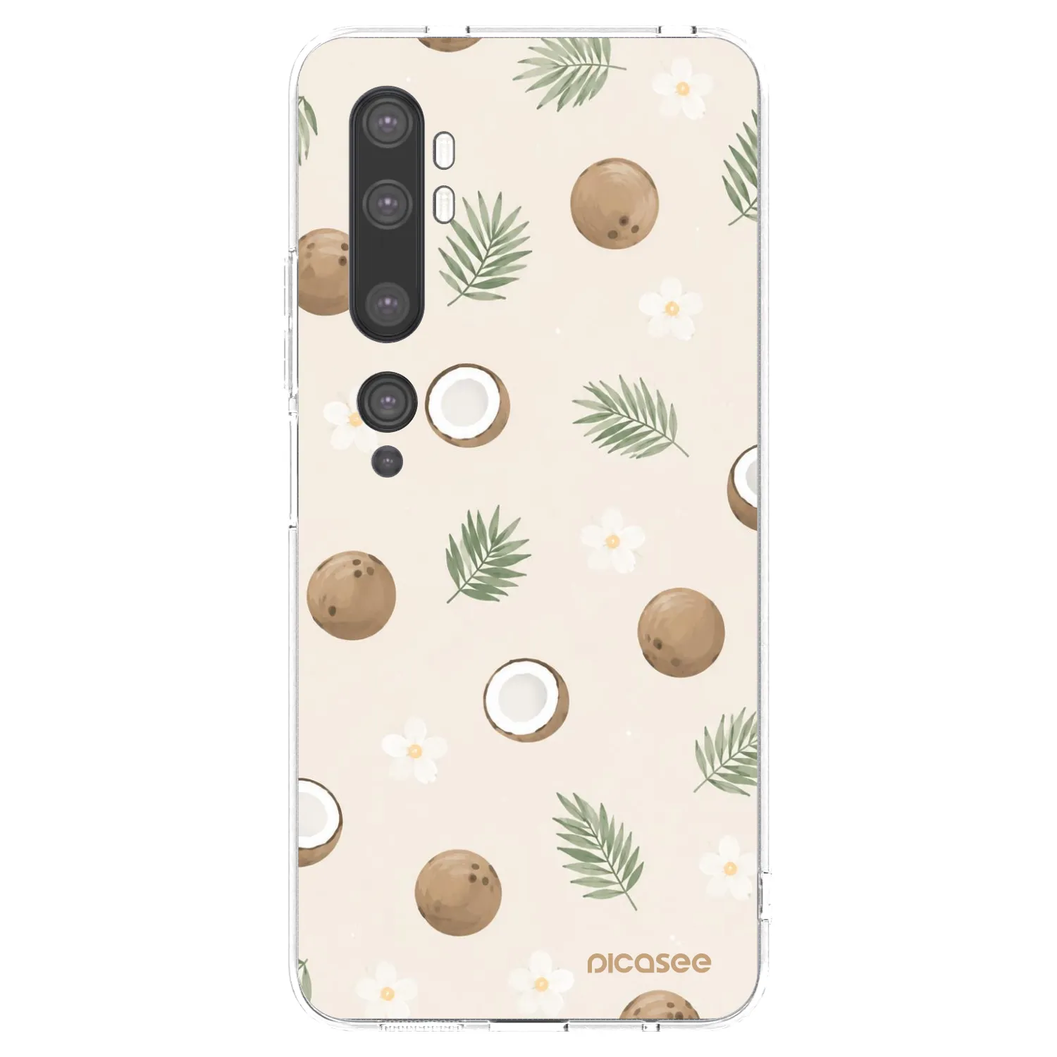 Picasee διαφανής θήκη σιλικόνης Xiaomi Mi Note 10 (Pro) - Coconut Breeze