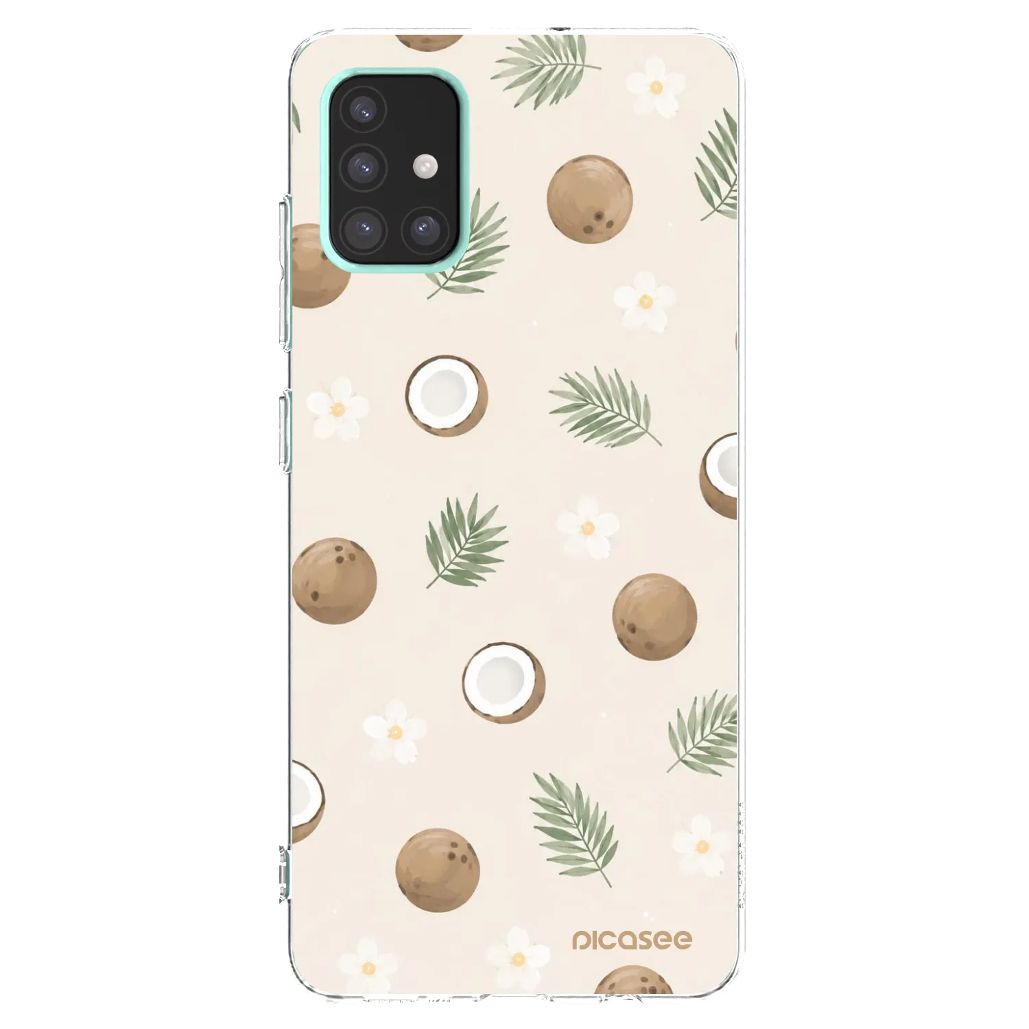 Picasee διαφανής θήκη σιλικόνης Samsung Galaxy A51 A515F - Coconut Breeze