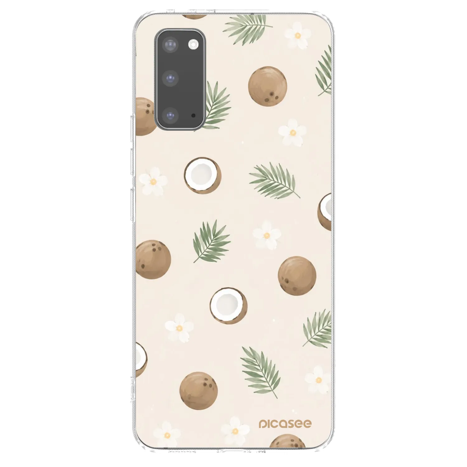 Picasee διαφανής θήκη σιλικόνης Samsung Galaxy S20 G980F - Coconut Breeze