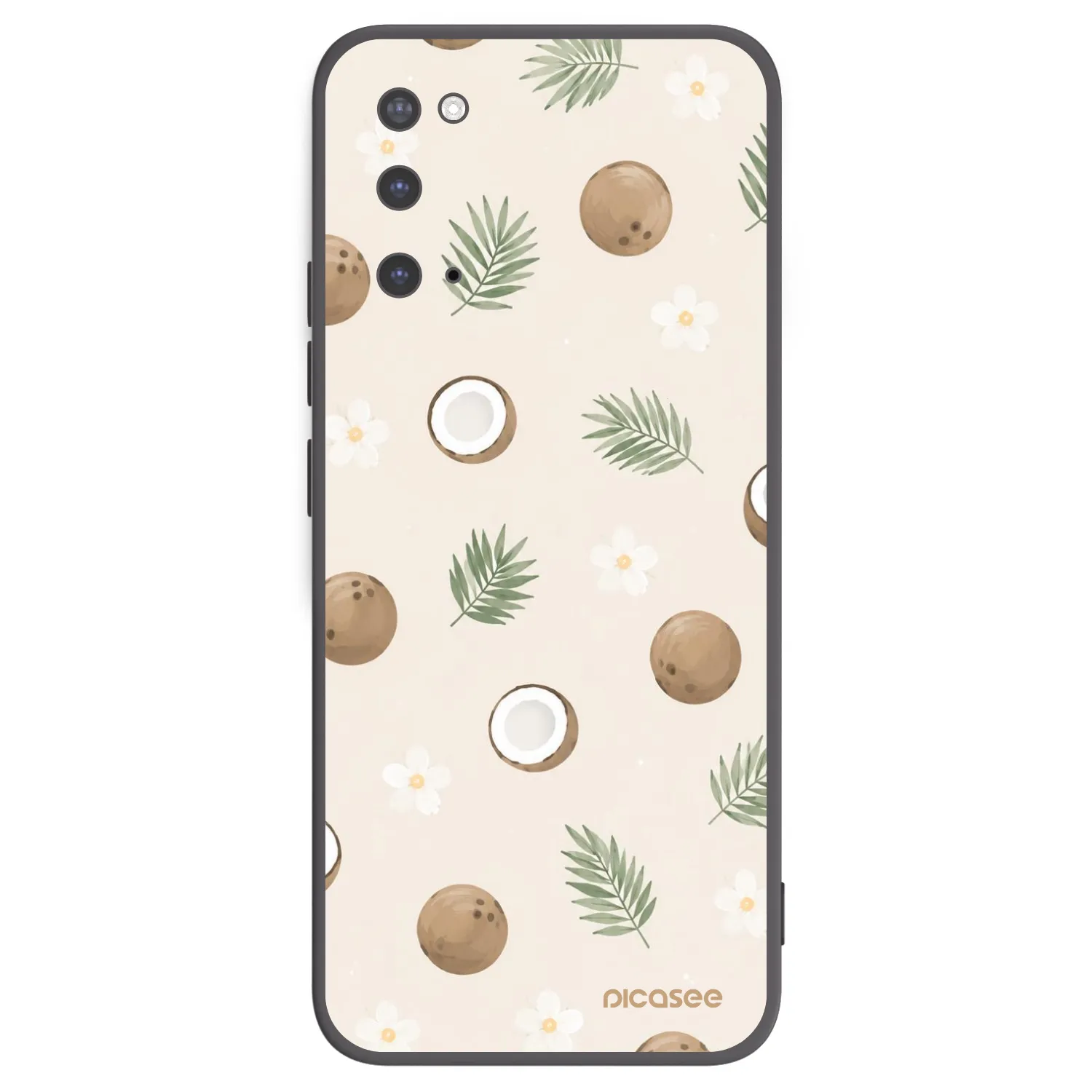 Picasee Μαύρη θήκη σιλικόνης για Samsung Galaxy S20 G980F - Coconut Breeze