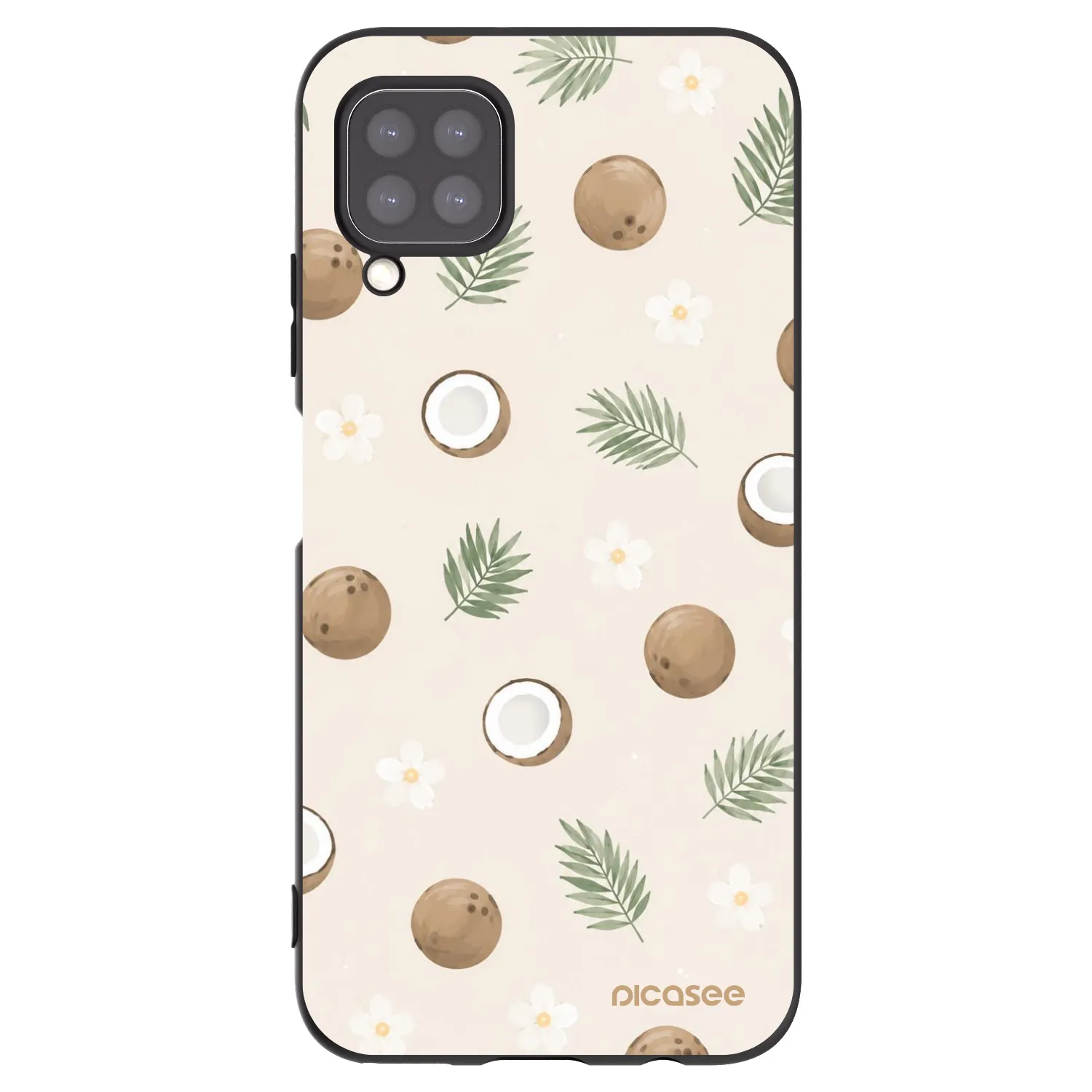 Picasee Μαύρη θήκη σιλικόνης για Huawei P40 Lite - Coconut Breeze
