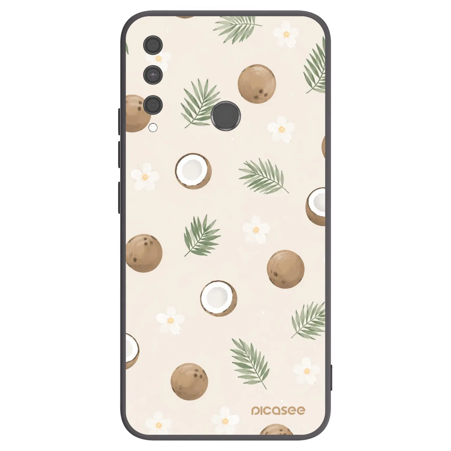Picasee Μαύρη θήκη σιλικόνης για Huawei P40 Lite E - Coconut Breeze