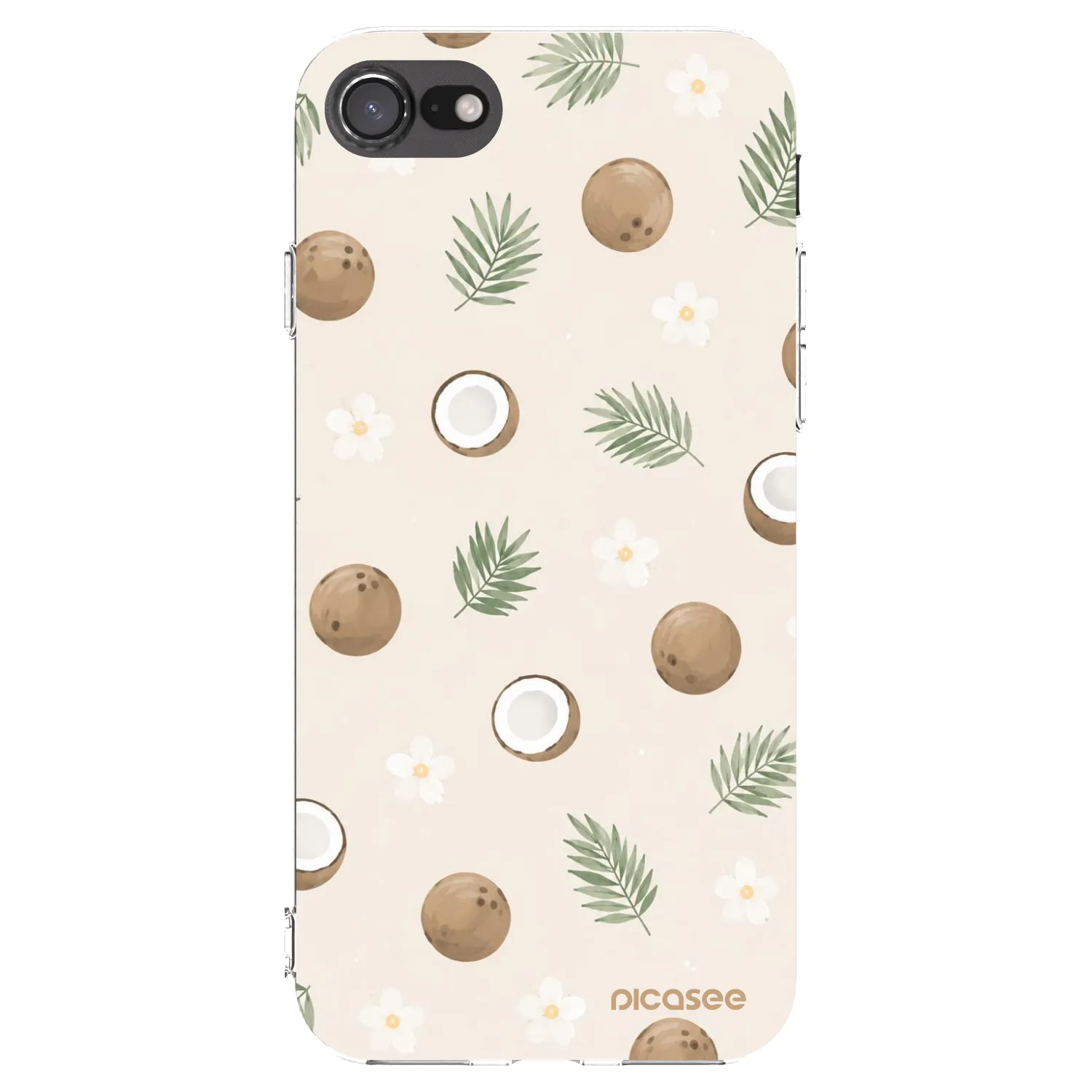 Picasee διαφανής θήκη σιλικόνης Apple iPhone SE 2020 - Coconut Breeze