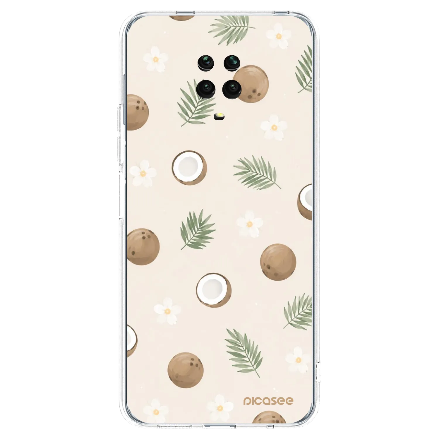 Picasee διαφανής θήκη σιλικόνης Xiaomi Redmi Note 9 Pro - Coconut Breeze