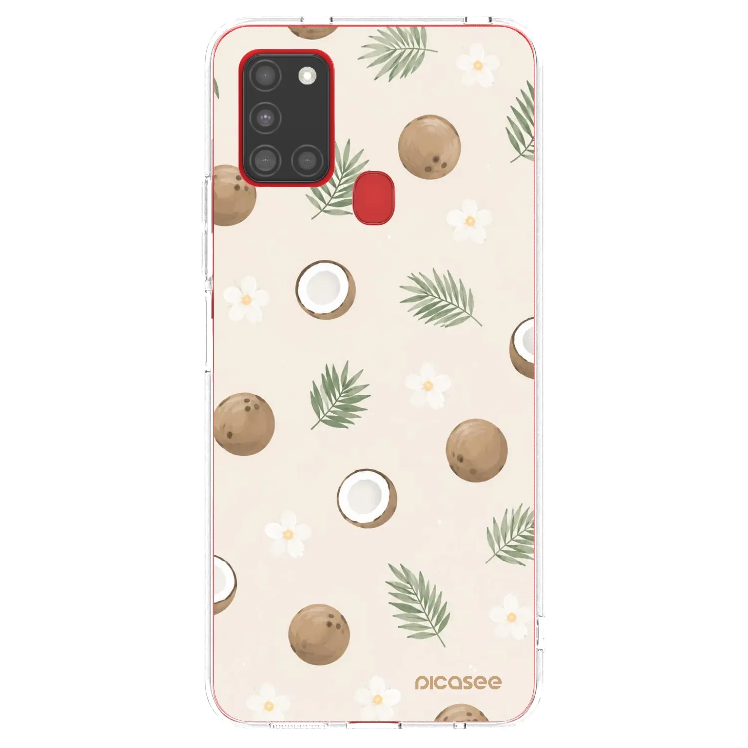 Picasee διαφανής θήκη σιλικόνης Samsung Galaxy A21s - Coconut Breeze