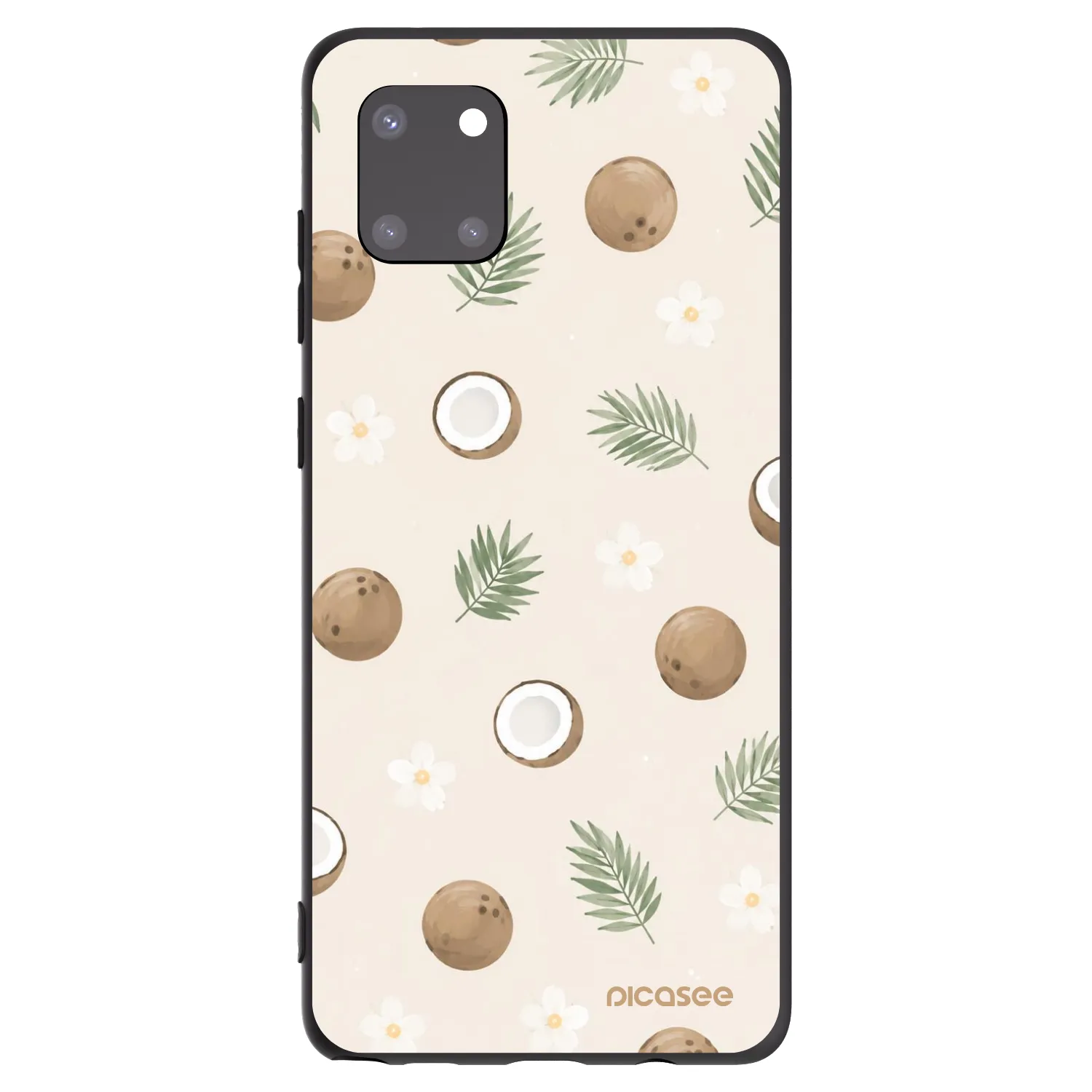 Picasee Μαύρη θήκη σιλικόνης για Samsung Galaxy Note 10 Lite N770F - Coconut Breeze