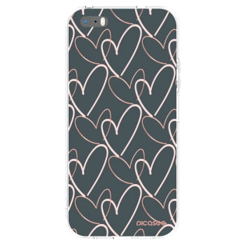 Picasee διαφανής θήκη σιλικόνης Apple iPhone 5/5S/SE - Lots of love