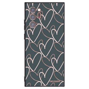 Picasee Μαύρη θήκη σιλικόνης για Samsung Galaxy Note 20 Ultra - Lots of love
