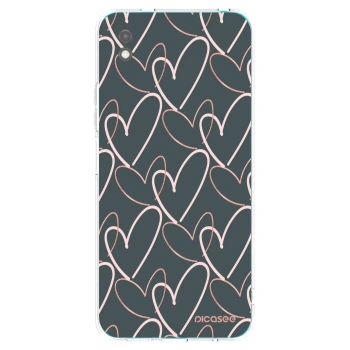 Picasee Μαύρη θήκη σιλικόνης για Xiaomi Redmi 9A - Lots of love