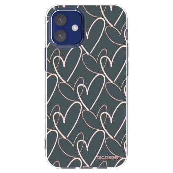Picasee διαφανής θήκη σιλικόνης Apple iPhone 12 mini - Lots of love