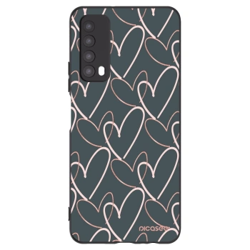Picasee Μαύρη θήκη σιλικόνης για Huawei P Smart 2021 - Lots of love
