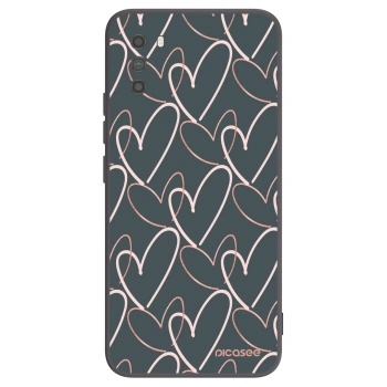 Picasee Μαύρη θήκη σιλικόνης για Xiaomi Poco M3 - Lots of love