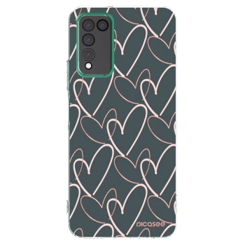 Picasee διαφανής θήκη σιλικόνης Honor 10X Lite - Lots of love