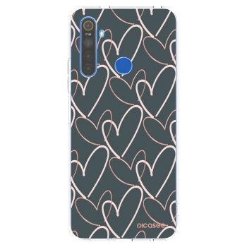 Picasee διαφανής θήκη σιλικόνης Realme 5 - Lots of love