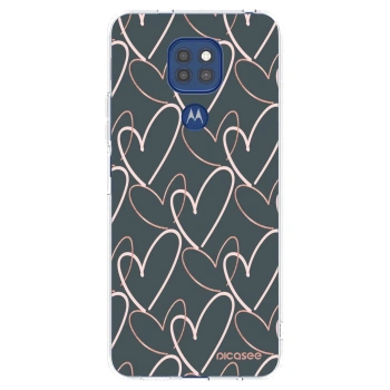 Picasee διαφανής θήκη σιλικόνης Motorola Moto G9 Play - Lots of love