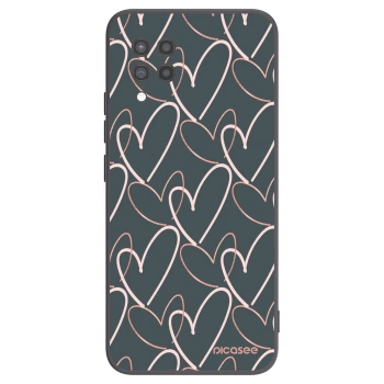 Picasee Μαύρη θήκη σιλικόνης για Samsung Galaxy A42 A426B - Lots of love