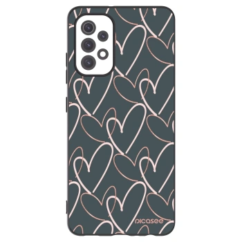 Picasee Μαύρη θήκη σιλικόνης για Samsung Galaxy A32 5G A326B - Lots of love
