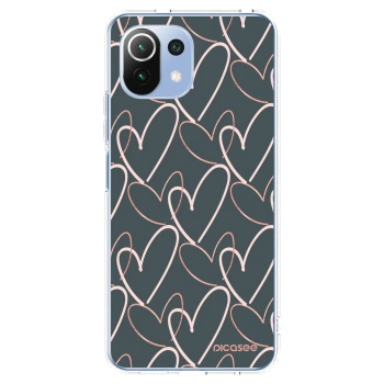 Picasee διαφανής θήκη σιλικόνης Xiaomi Mi 11 Lite - Lots of love