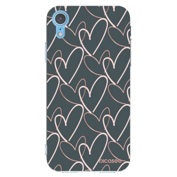Picasee διαφανής θήκη σιλικόνης Apple iPhone XR - Lots of love