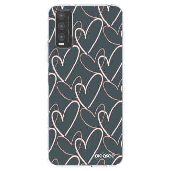 Picasee διαφανής θήκη σιλικόνης Vivo Y20s - Lots of love