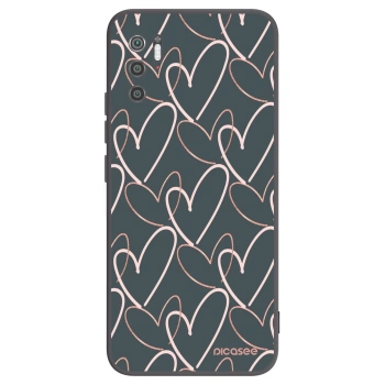 Picasee Μαύρη θήκη σιλικόνης για Xiaomi Poco M3 Pro 5G - Lots of love