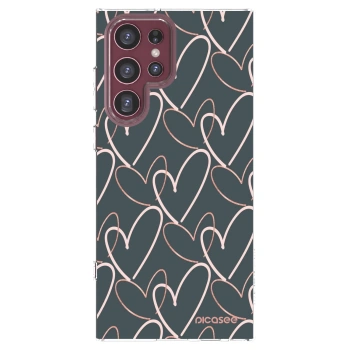 Picasee διαφανής θήκη σιλικόνης Samsung Galaxy S22 Ultra 5G - Lots of love