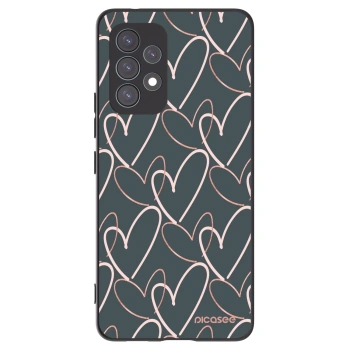 Picasee Μαύρη θήκη σιλικόνης για Samsung Galaxy A53 5G A536 - Lots of love