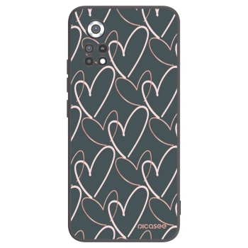 Picasee Μαύρη θήκη σιλικόνης για Xiaomi Poco X4 Pro 5G - Lots of love