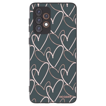 Picasee Μαύρη θήκη σιλικόνης για Samsung Galaxy A33 5G A336 - Lots of love