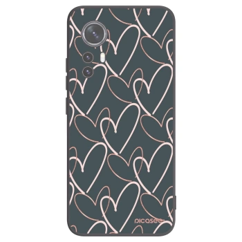 Picasee Μαύρη θήκη σιλικόνης για Xiaomi 12X - Lots of love