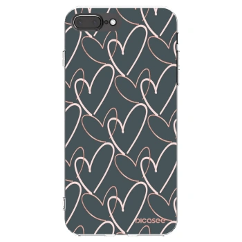 Picasee διαφανής θήκη σιλικόνης Apple iPhone 8 Plus - Lots of love