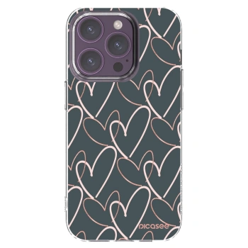 Picasee διαφανής θήκη σιλικόνης Apple iPhone 14 Pro - Lots of love