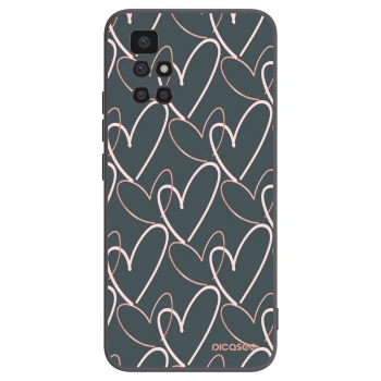 Picasee Μαύρη θήκη σιλικόνης για Xiaomi Redmi 10 (2022) - Lots of love