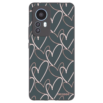 Picasee Μαύρη θήκη σιλικόνης για Xiaomi 12T Pro - Lots of love