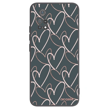 Picasee Μαύρη θήκη σιλικόνης για Xiaomi Poco M4 Pro - Lots of love