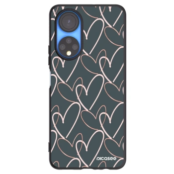 Picasee Μαύρη θήκη σιλικόνης για Honor X7 - Lots of love