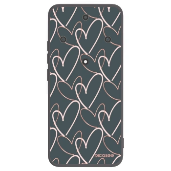 Picasee Μαύρη θήκη σιλικόνης για Honor Magic5 Lite 5G - Lots of love