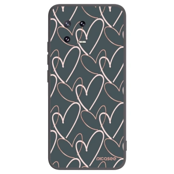 Picasee Μαύρη θήκη σιλικόνης για Xiaomi 13 Pro - Lots of love