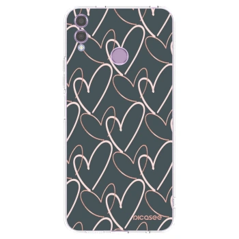 Picasee διαφανής θήκη σιλικόνης Honor 8X - Lots of love