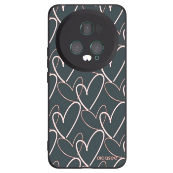 Picasee Μαύρη θήκη σιλικόνης για Honor Magic5 Pro - Lots of love