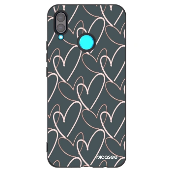 Picasee Μαύρη θήκη σιλικόνης για Huawei Nova 3 - Lots of love