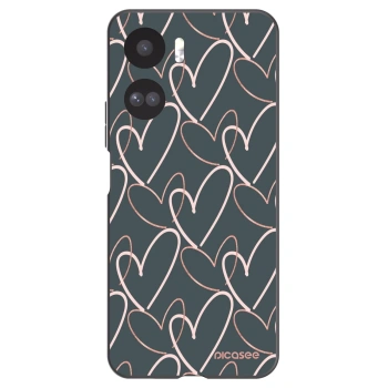 Picasee Μαύρη θήκη σιλικόνης για Honor 90 Lite 5G - Lots of love