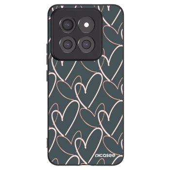 Picasee Μαύρη θήκη σιλικόνης για Xiaomi 14 Pro - Lots of love