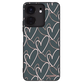 Picasee Μαύρη θήκη σιλικόνης για Xiaomi Redmi 13C 4G - Lots of love