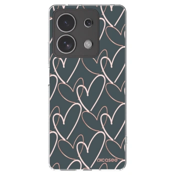 Picasee διαφανής θήκη σιλικόνης Xiaomi Redmi Note 13 4G - Lots of love