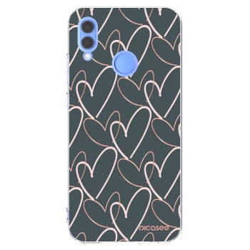 Picasee διαφανής θήκη σιλικόνης Honor 10 Lite - Lots of love