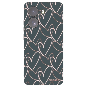 Picasee Μαύρη θήκη σιλικόνης για Xiaomi Poco X7 - Lots of love