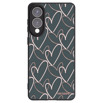 Picasee Μαύρη θήκη σιλικόνης για Samsung Galaxy S25 Edge 5G - Lots of love