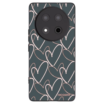 Picasee Μαύρη θήκη σιλικόνης για Honor Magic7 Lite 5G - Lots of love